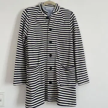 NATURAL LAUNDRY 스트라이프 롱 자켓