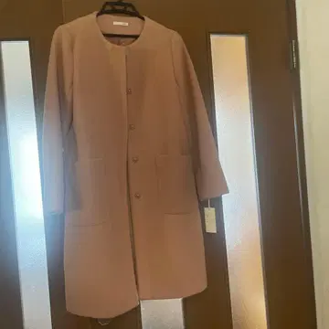 favori 미사용 새상품 노카라 코트 38 사이즈 카멜색