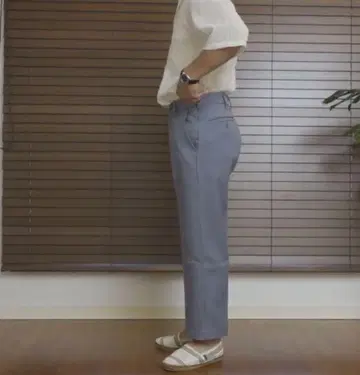 Time is on CENTER PRESSED TWILL TROUSER