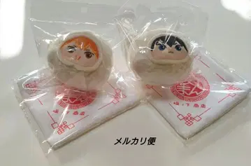 하이큐!! 호빵 봉제 인형 키링 호빵 봉제 인형 커버 파우치 세트