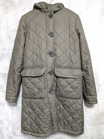 MACKINTOSH 퀼팅 코트 카키 S