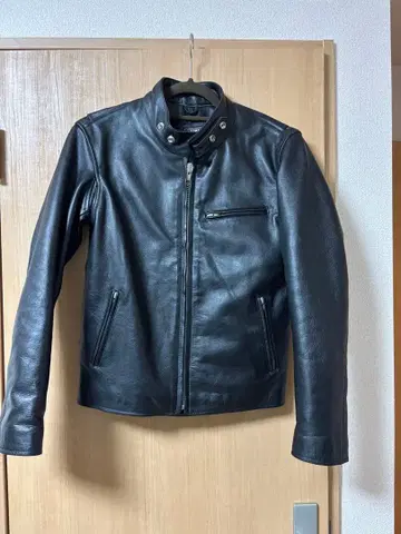 HORN WORKS 블랙 가죽 자켓