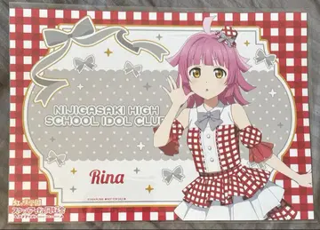 텐노지 리나 러브 라이브 캐릭터 카페 런치 매트 오다이바 니지가사키