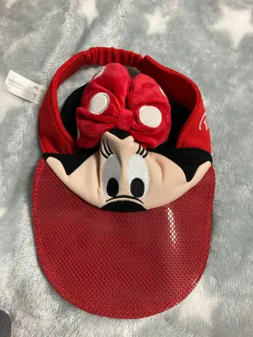 디즈니 미니 마우스 캡 빨간색