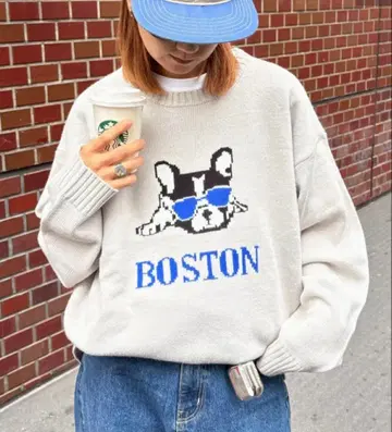 CIAOPANIC TYPY 모듬 로고 자카드 니트 M