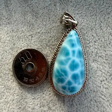 라리마 눈물형 펜던트 실버925