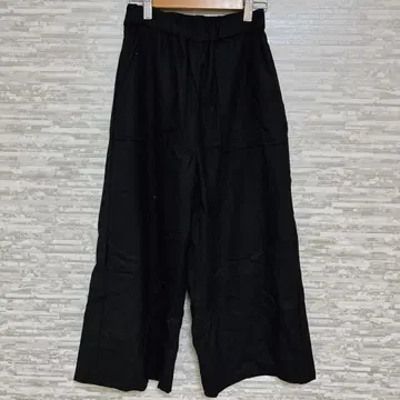 소니아 리키엘 가우초 팬츠 블랙 안감 부착 와이드