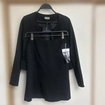 블랙 노카라 자켓 새상품 택 포함