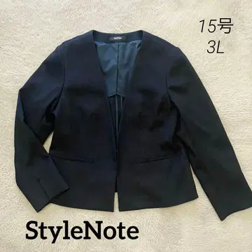 스타일노트 StyleNote 노카라 자켓 네이비 15호 3L