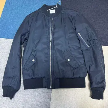 WEGO 블랙 MA-1 플라이트 자켓