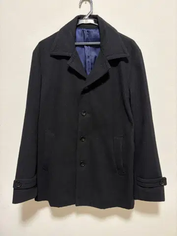 컴시즘 COMME CA ISM 숏코트 미들 울 혼방 블랙