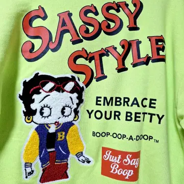 새상품 Betty Boop 긴팔 트레이닝복