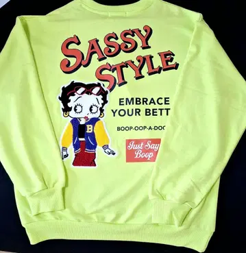 새상품 Betty Boop 긴팔 트레이닝복