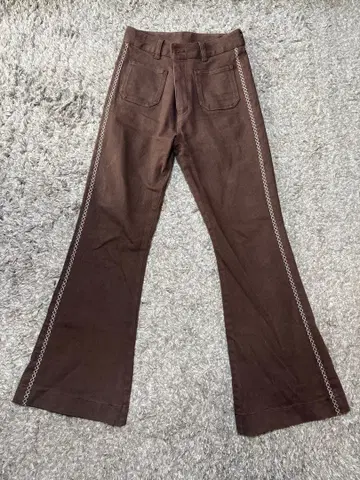 JEANASIS 데님 플레어 팬츠 M 브라운