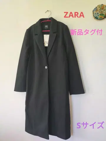 ZARA 블랙 체스터 코트 S 사이즈