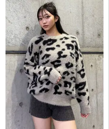 MURUA 레오파드 니트