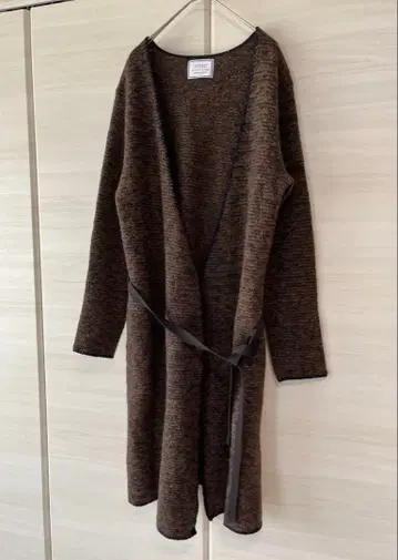롱 가디건 브라운 모 69% 새상품급