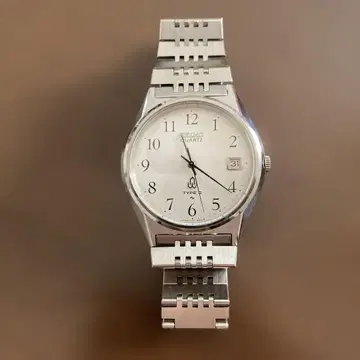 SEIKO 쿼츠 손목시계 스테인리스 TYPE II