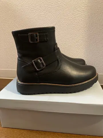 블랙 엔지니어 부츠 23.5cm 힐미