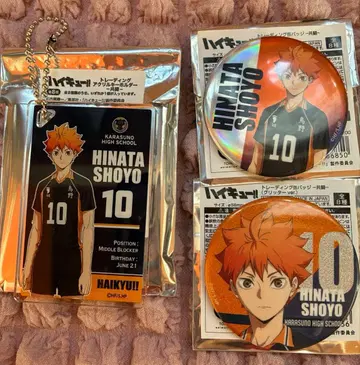 하이큐 플라자 공투 히나타 쇼요 아크릴 키링 캔뱃지