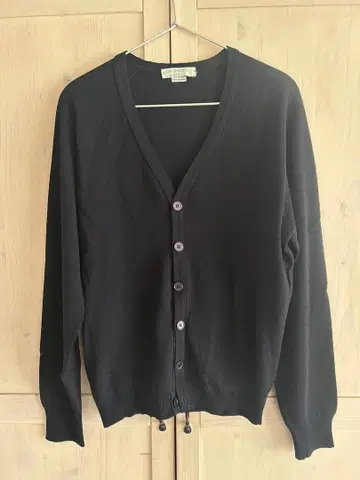 John Smedley V넥 가디건 니트 네이비