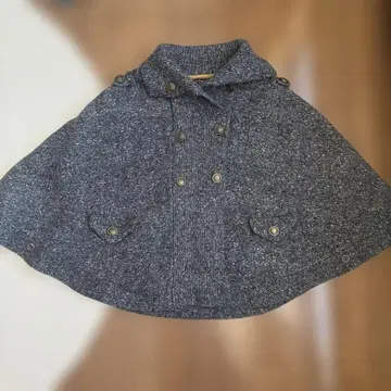 다크 그레이 케이프 코트