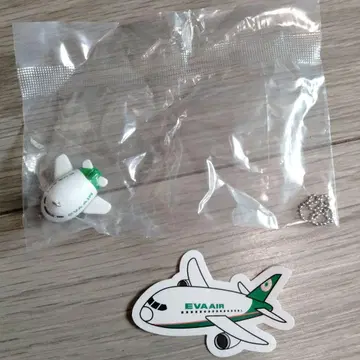 한정품 에버항공 EVA AIR 비행기형 키링 스티커 세트