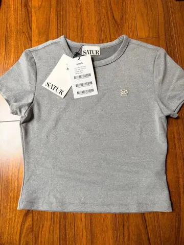 SATUR 그레이 반팔 T셔츠 WM