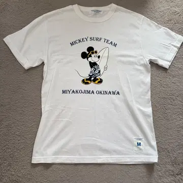 미야코지마 한정판 미키마우스 T셔츠 서핑 서프