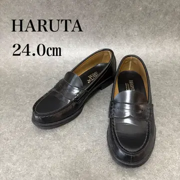 [새상품급] HARUTA 로퍼 24.0cm 2E 블랙 통학 신발