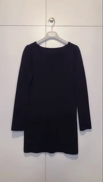 드로어 Drawer 울 100% 니트 퍼프 슬리브 원피스