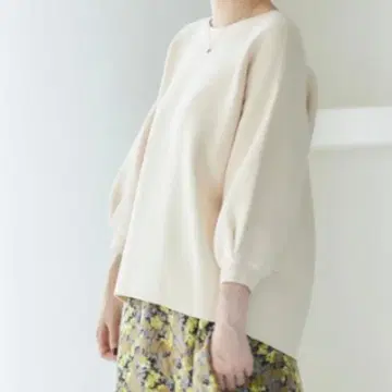 le.coeur blanc 코쿤 니트