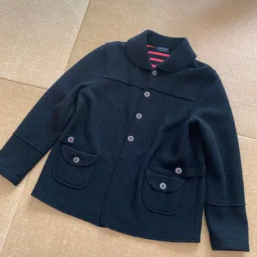 레어 디자인 루즈핏 경량 울 자켓 코트 둥근 카라