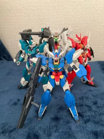 건담 프라모델 조립 완료 정크 HG 코어 건담 계열 4체