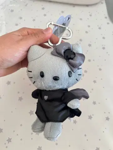 헬로키티 엔젤 마스코트 키링 그레이