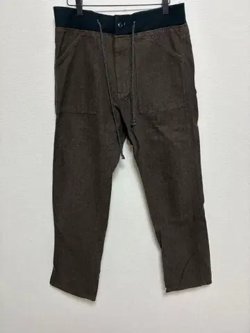 Lee 울 팬츠 브라운