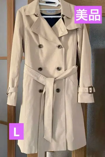 새상품급 취업활동 LES MUES 베이지 트렌치코트