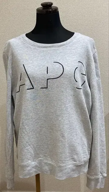 A.P.C. 아페쎄 그레이 맨투맨 S 사이즈