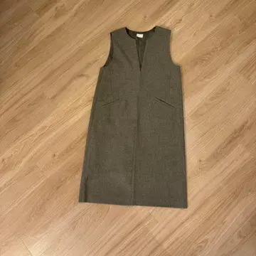 green label relaxing 슬리브리스 원피스 그레이