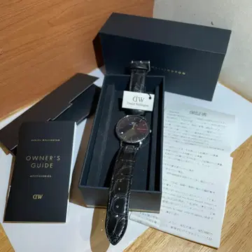Daniel Wellington 아날로그 시계 블랙
