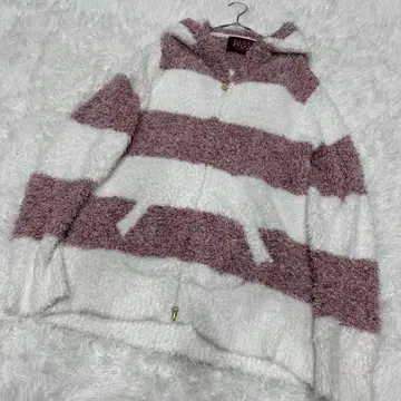 젤라또피케 [ 크리스마스 ] 멜란지 2 보더 후드티 (레드)