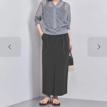 UNITED ARROWS 인턱 타이트 맥시 스커트 36