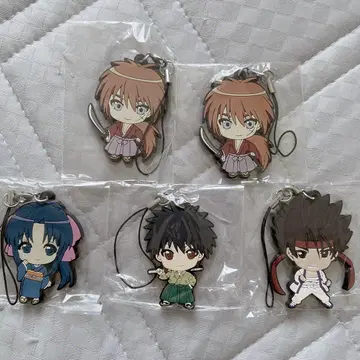 바람의 검심 러버 스트랩 5종 세트