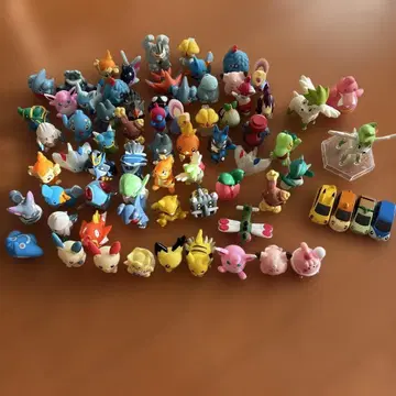 포켓몬 손가락 인형 66개 (피규어와 미니카 포함)