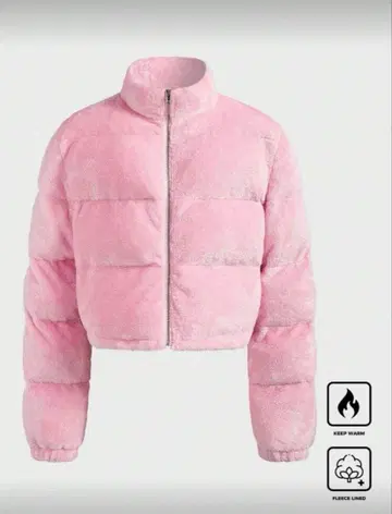 핑크 다운 자켓