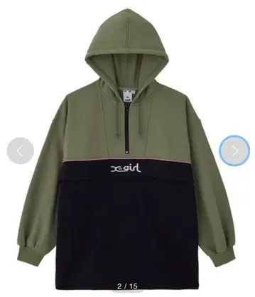 BICOLOR ANORAK SWEAT DRESS X-girl 새상품급