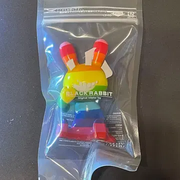 [ 새상품 ] BLACK RABBiT 레인보우 컬러 블랙 토끼
