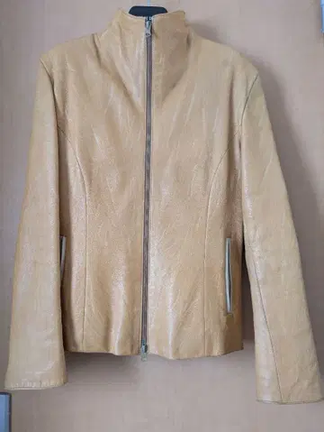 LA TORRE 베이지 가죽 자켓