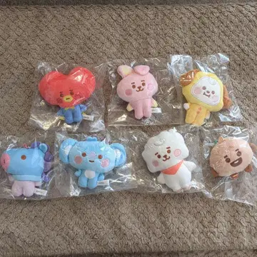 BTS BT21 베이비 볼체인 마스코트 7종 세트