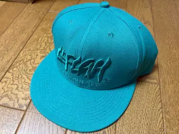 LEFLAH 터콰이즈 자수 로고 캡